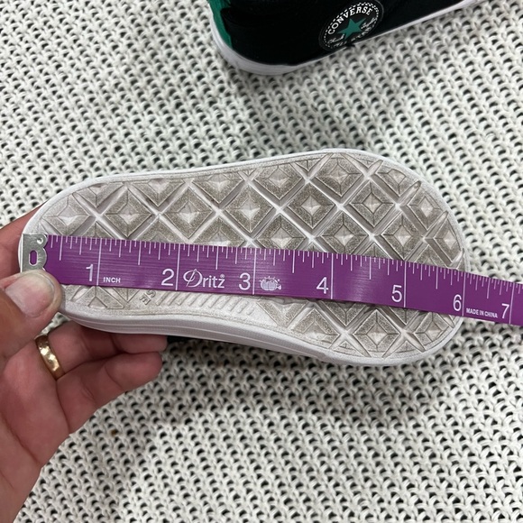 Converse Kids' Black and Teal High-Top Sneakers - Picture 8 of 8